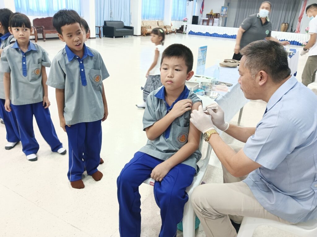 กิจกรรมฉีดวัคซีนป้องกันไข้หวัดใหญ่ 4 สายพันธุ์ 2024